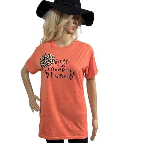 FALL Is My Favorite F-Word Orange Tee - Picture 3 of 8